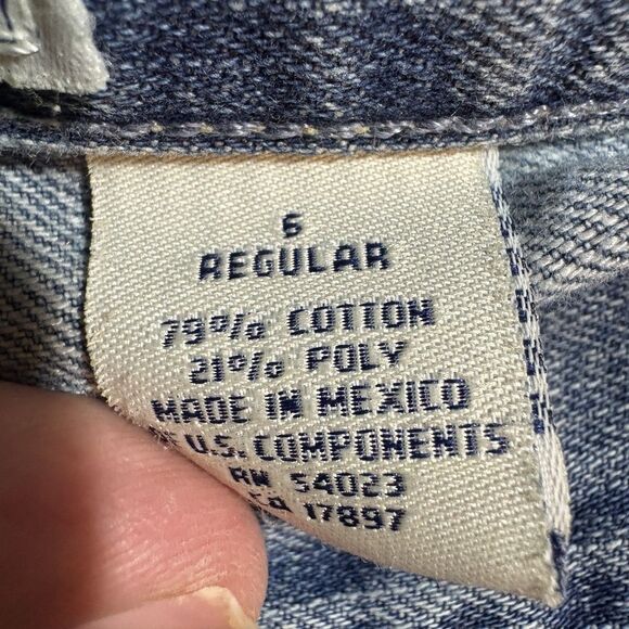 Old Navy Jeans Sz 6R Y2K Low Waist Vintage Denim Straight Leg 2000s Core Retro - Picture 4 of 9